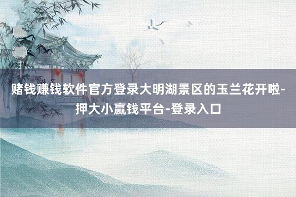 赌钱赚钱软件官方登录大明湖景区的玉兰花开啦-押大小赢钱平台-登录入口