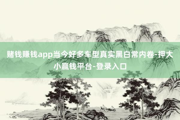 赌钱赚钱app当今好多车型真实黑白常内卷-押大小赢钱平台-登录入口