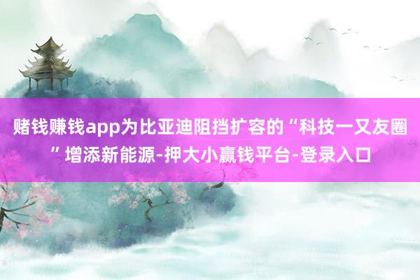 赌钱赚钱app为比亚迪阻挡扩容的“科技一又友圈”增添新能源-押大小赢钱平台-登录入口