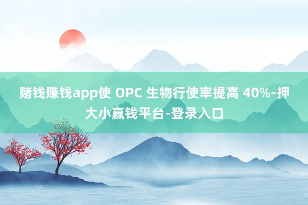 赌钱赚钱app使 OPC 生物行使率提高 40%-押大小赢钱平台-登录入口