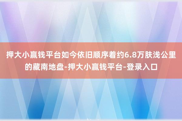 押大小赢钱平台如今依旧顺序着约6.8万肤浅公里的藏南地盘-押大小赢钱平台-登录入口