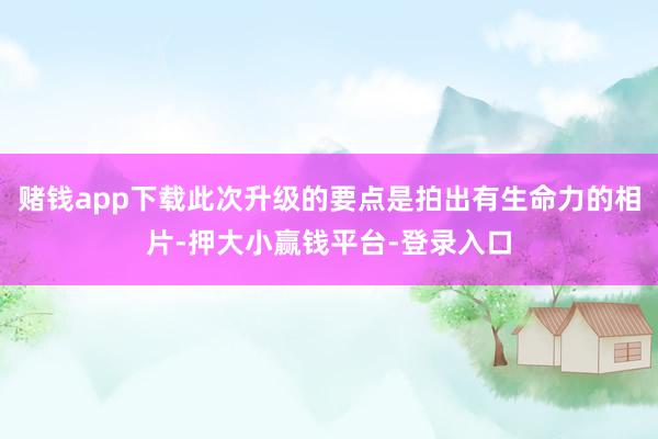 赌钱app下载此次升级的要点是拍出有生命力的相片-押大小赢钱平台-登录入口